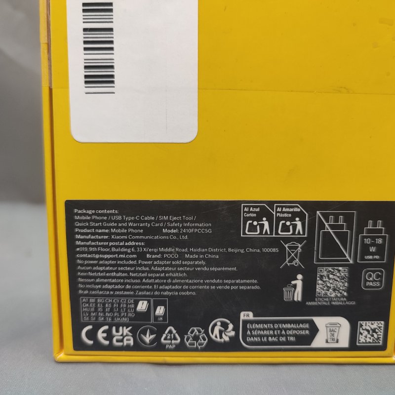 Celular Xiaomi Poco C75 2410fpcc5g Black Ram: 8gb / Rom: 256gb