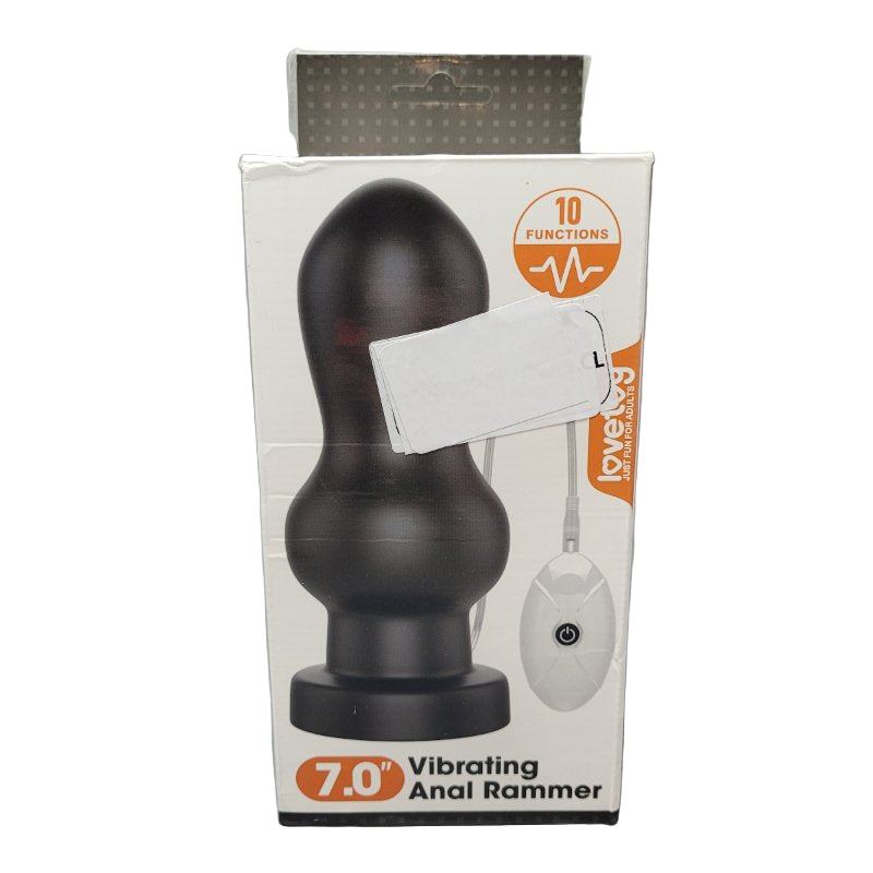 Plug Anal Rammer Lovetoy Vibrating 7.0 Negro