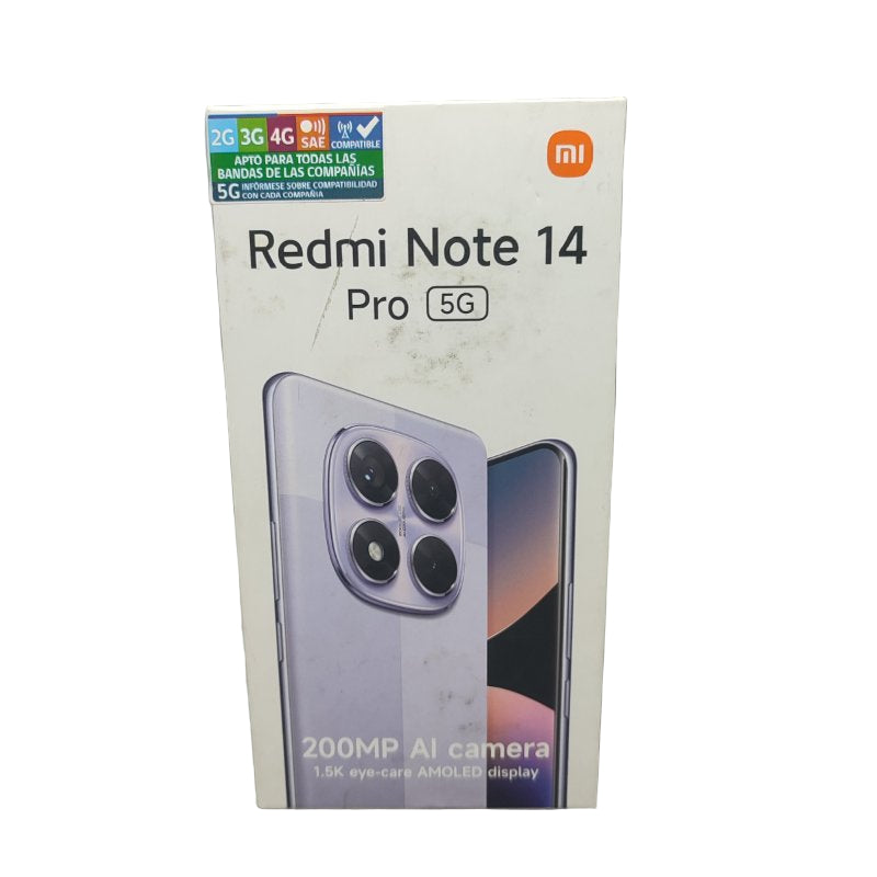 Celular Xiaomi Redmi Note 14 Pro 5g / 24090ra29g Lavender Purple Ram: 8gb / Rom: 256gb