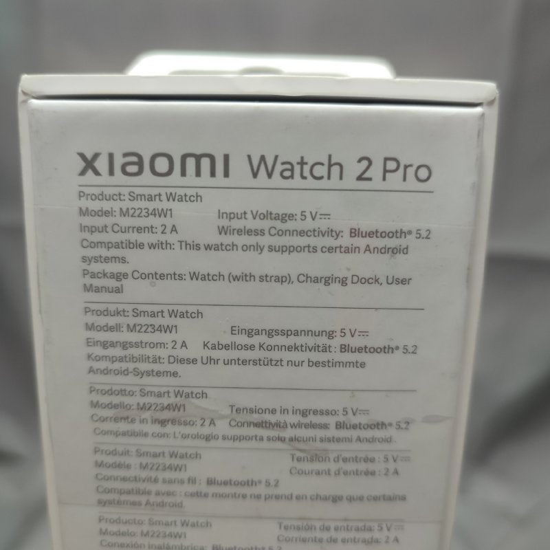 Smartwatch Xiaomi Watch 2 Pro M2234w1 Black