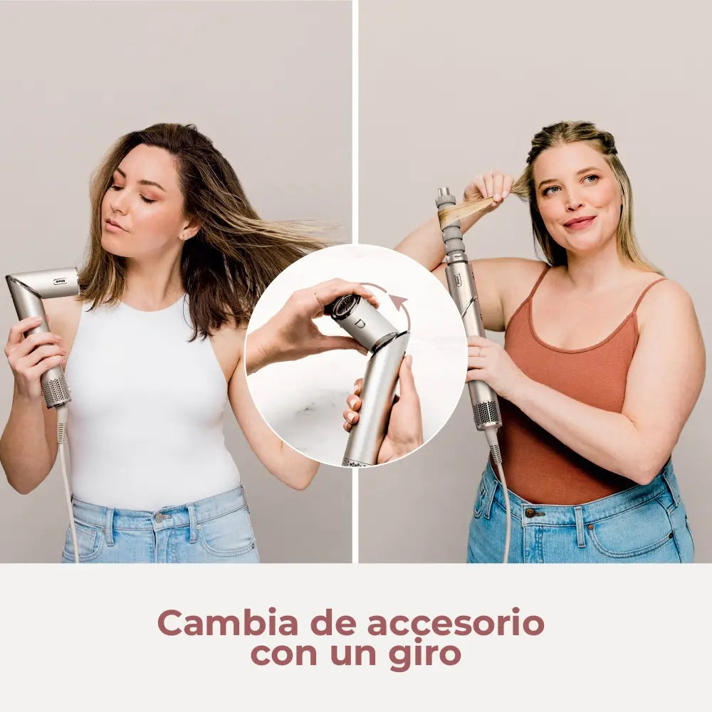 Secador de Pelo Shark FlexStyle 3 en 1, plateado