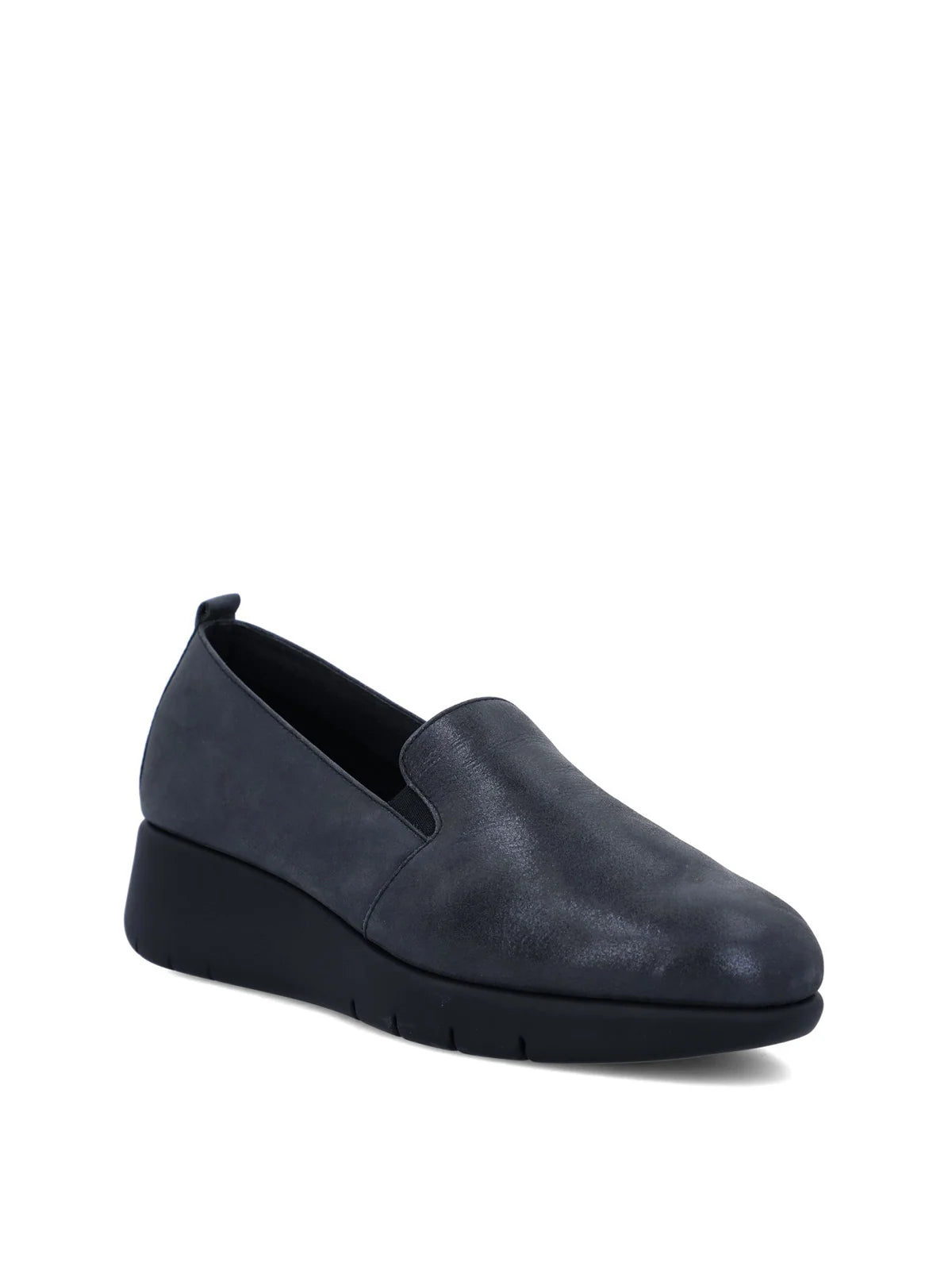 Zapatos de Vestir Hush Puppies Judita Cuero Femenino, Metalizado Navy
