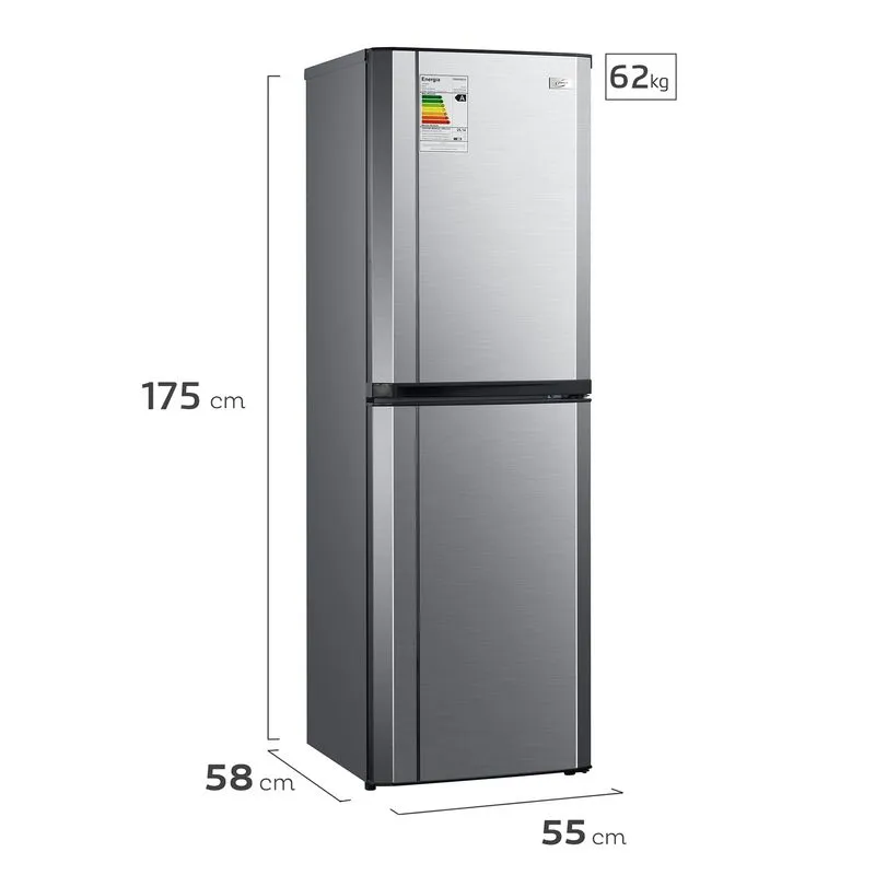 Refrigerador - Congelador Fensa Progress 3100 Inox 244 Lts