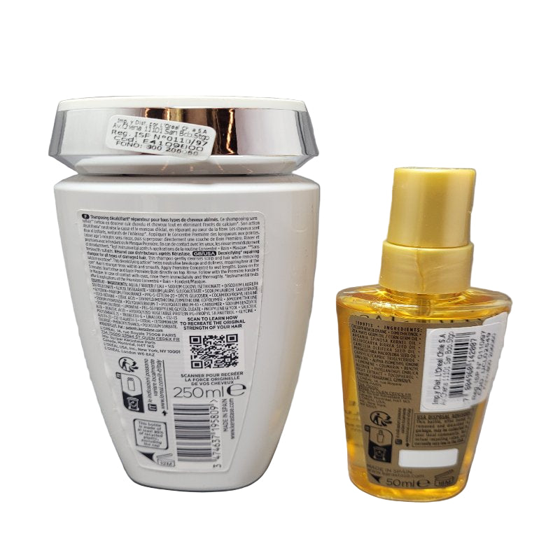 Set Reparador Cabello Kerastase Premiere / Bain Reparador Y Aceite Icónico