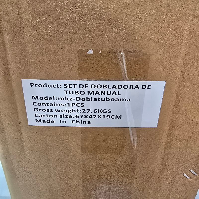 Set Dobladora De Tubo Manual Gutstark Mkz-Doblatuboama Amarillo -Negro