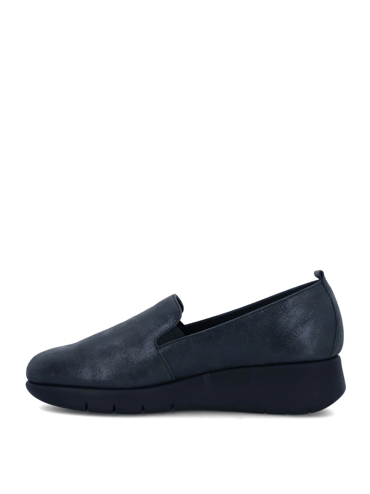 Zapatos de Vestir Hush Puppies Judita Cuero Femenino, Metalizado Navy