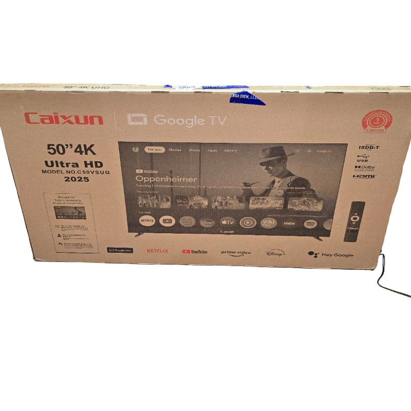 Smart Tv 4k Ultra Hd 50 Pulgadas Caixun C50vaug Negro