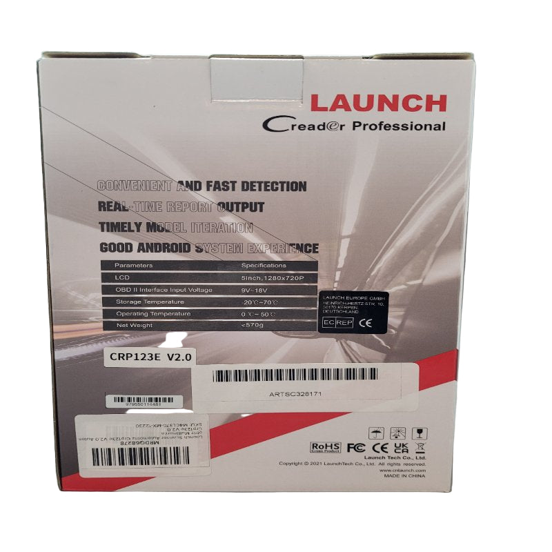 Scanner Automotriz Profesional Launch Crp123e V2.0 Rojo