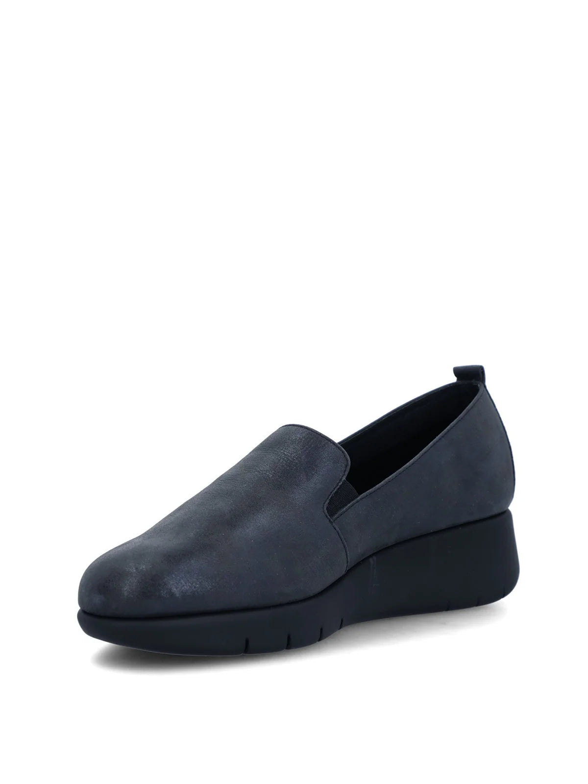 Zapatos de Vestir Hush Puppies Judita Cuero Femenino, Metalizado Navy