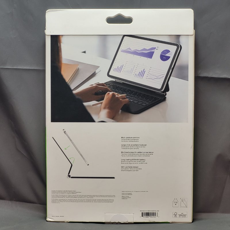 Funda Con Teclado  Para Ipad 10 Gen 10,9” Belkin Bbzoo2tt-V3 Negro