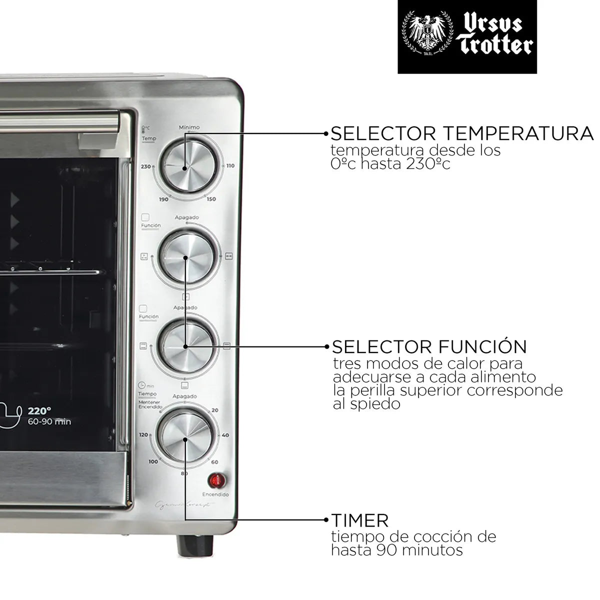 Horno Eléctrico URSUS TROTTER UT-BACKOFEN PRO-I 100L, 100 Litros