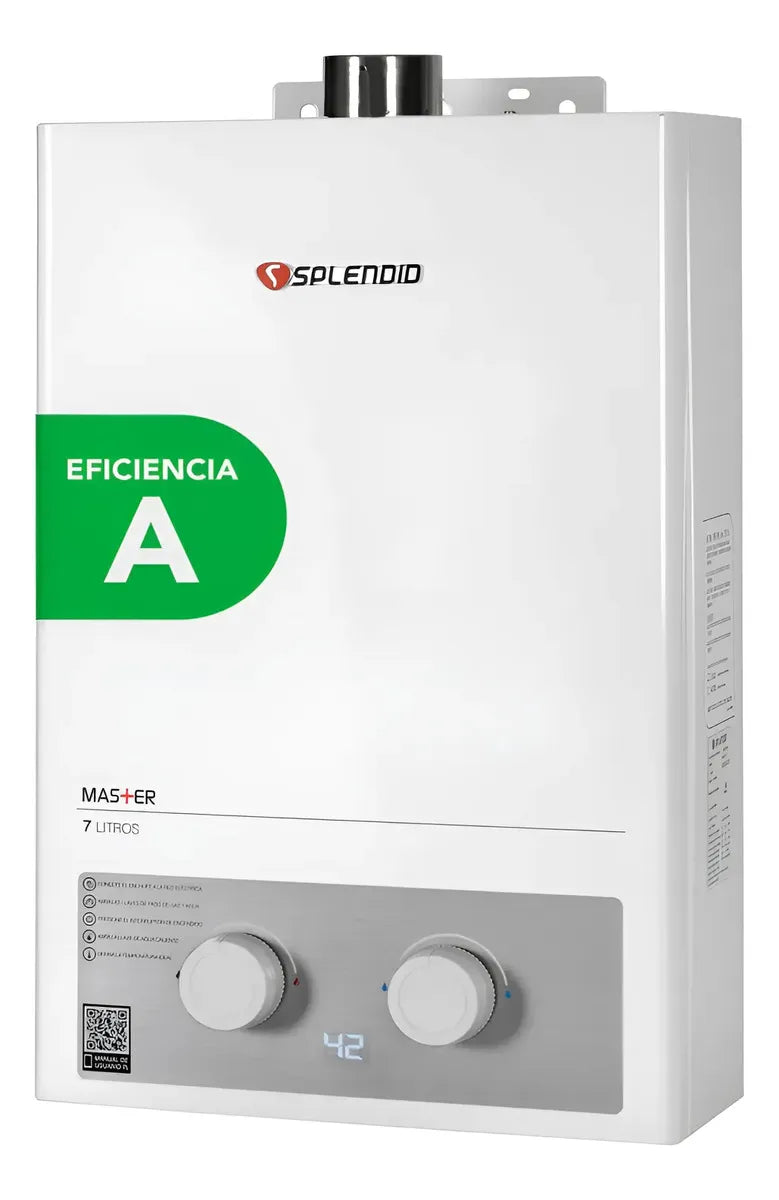 Calefont Tiro Forzado Splendid MVG-TFI 7 Gas Licuado 7 Litros Automático