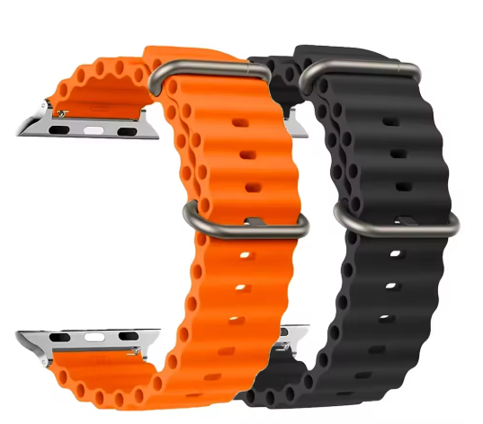 Correa De Reloj Apple Watch Ocean Band Titanio Negro 49mm