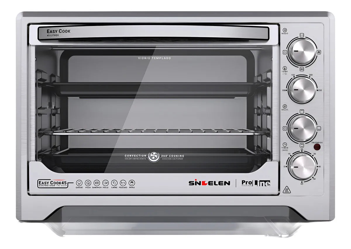Horno Eléctrico Sindelen He-450in / Easycook45 Gris 45 Lts