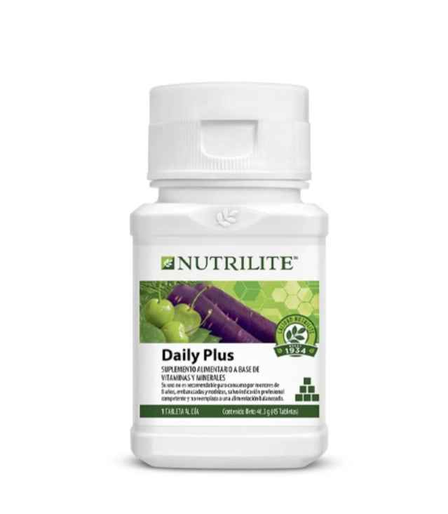 Daily Plus 45 Tabletas Amway Suplemento Alimenticio A Base De Vitaminas Y Minerales 46.3g
