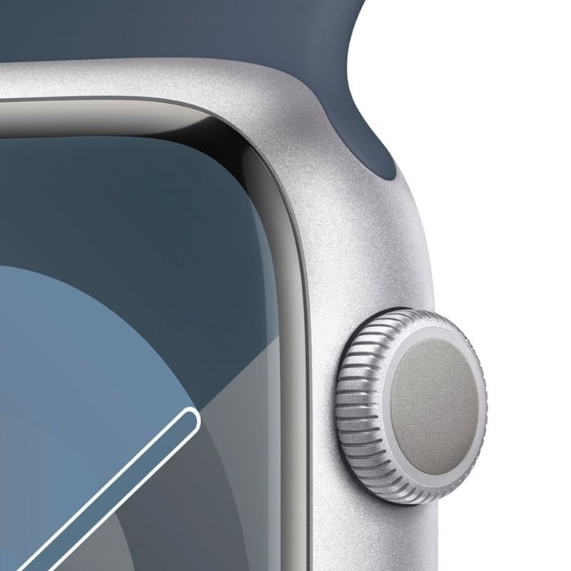 Reloj Apple Watch Series 9 A2984 Silver Al Storm Blue 45mm (M/L)