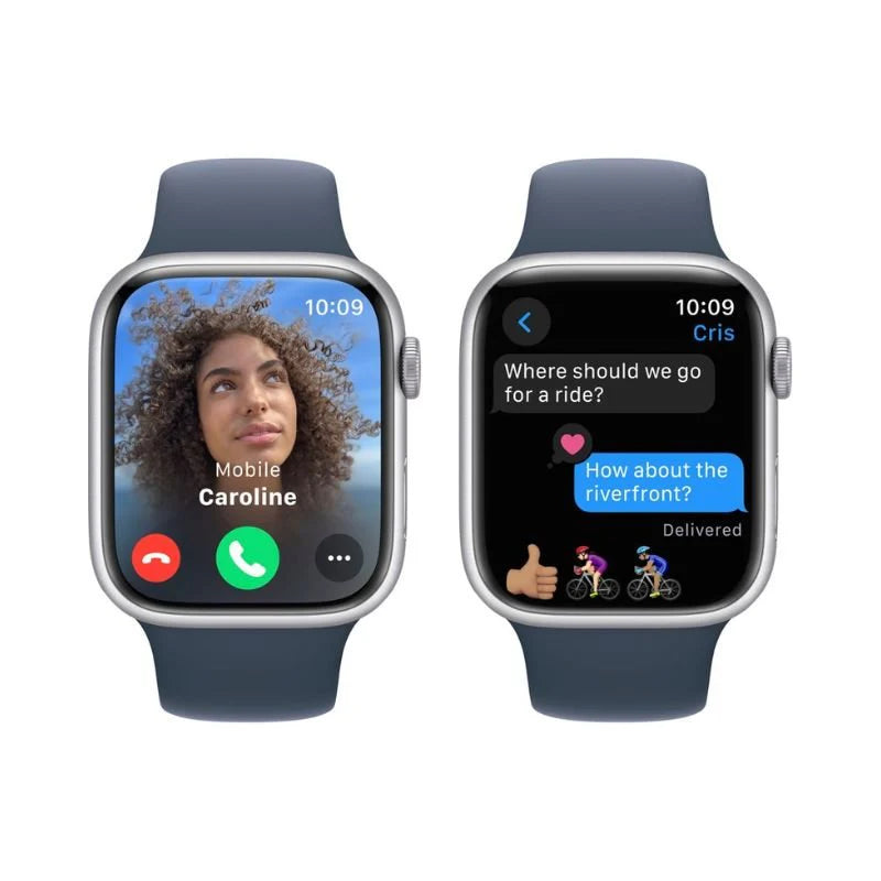 Reloj Apple Watch Series 9 A2984 Silver Al Storm Blue 45mm (M/L)