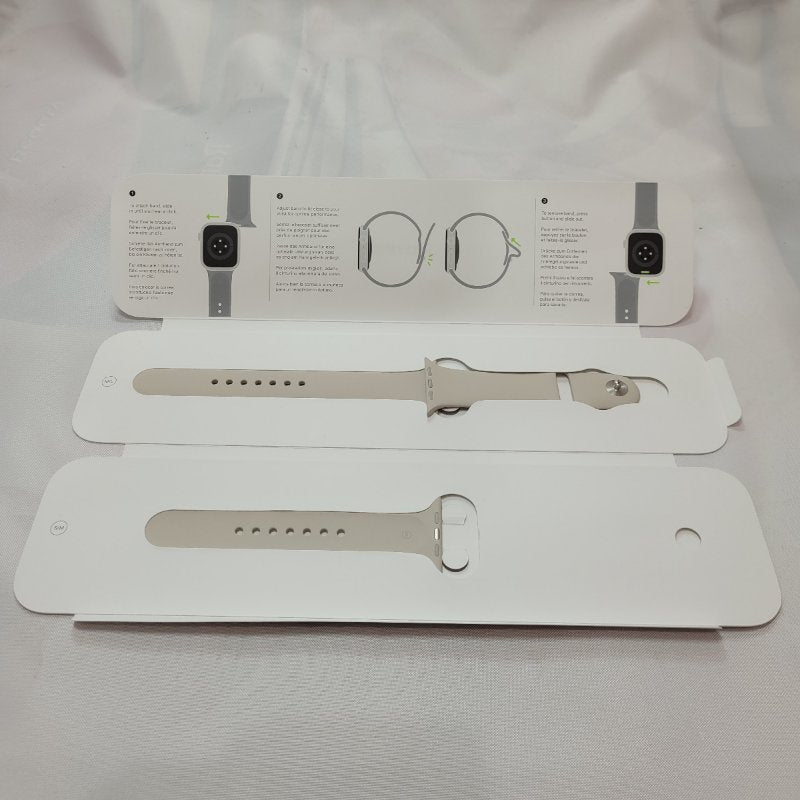 Correa Deportiva Cierre De Clip Watch Series 8 Beige Unisex