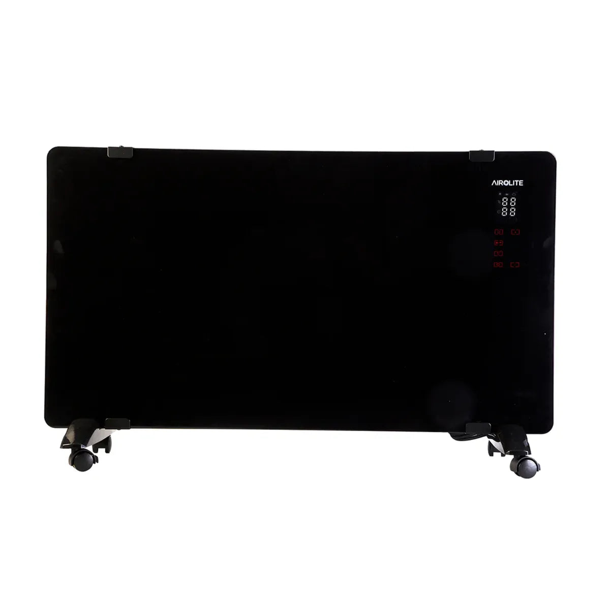 Convector Eléctrico Airolite con Panel Espejo y Comando LCD Touch CO-RP 2000 II – Negro, 2000 W