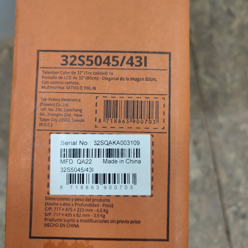 Smart Tv Roku Aoc 32s5045 Negro 32"