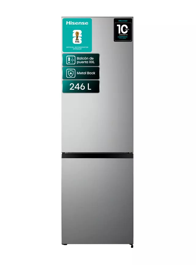 Refrigerador Hisense RB341NL Plata 262 Litros
