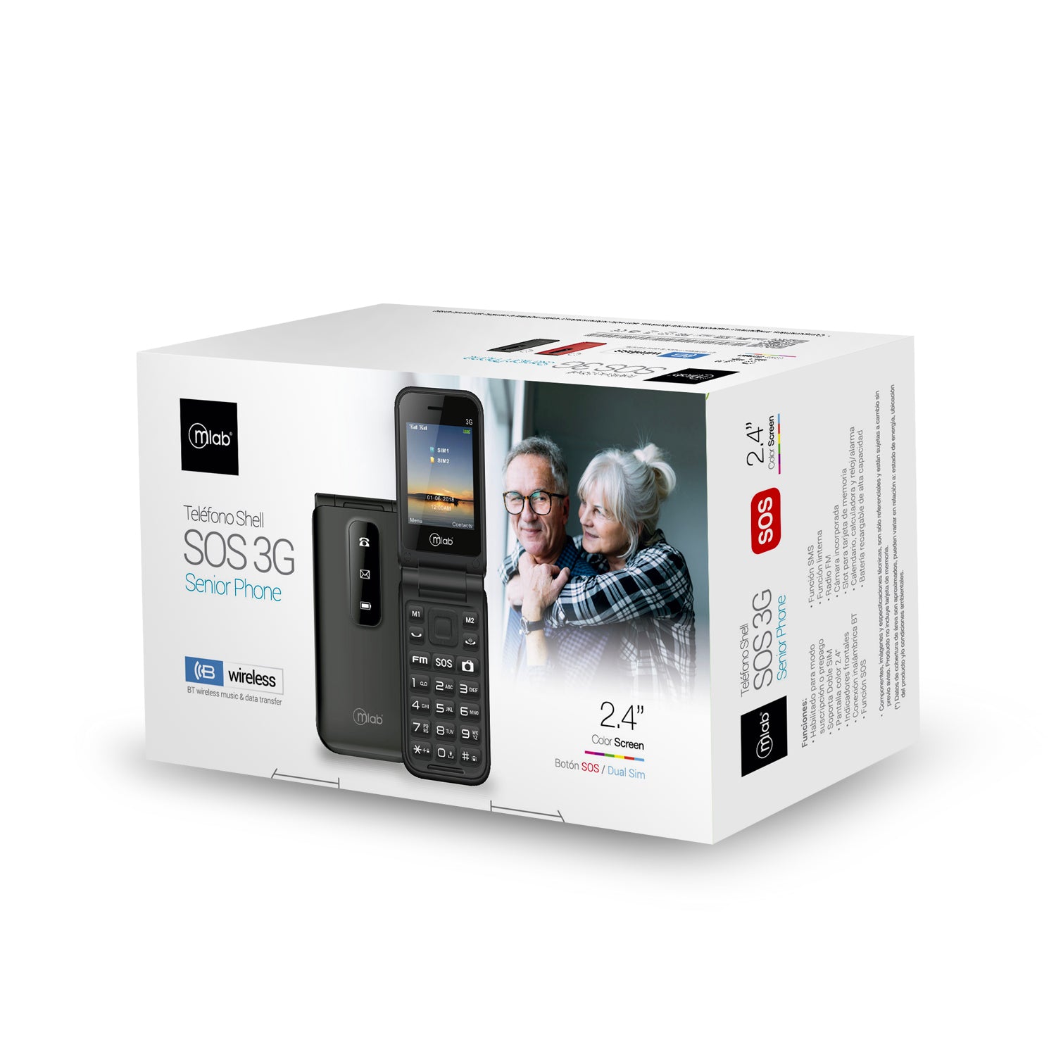 Telefono Mlab Ssos 3G 8713 Senior Black