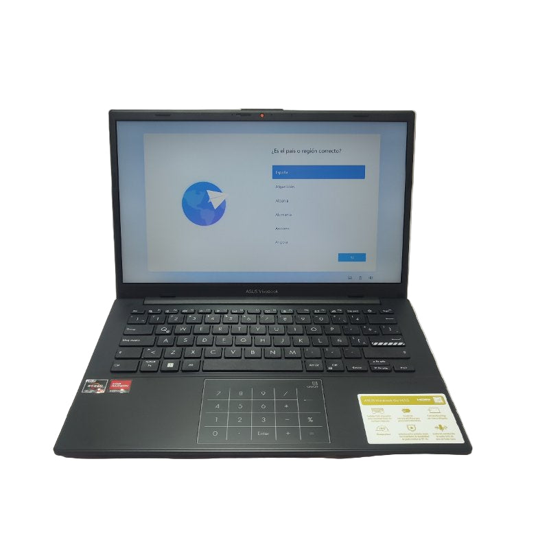 Notebook Asus Vivobook E1404f Mixed Black Cpu: Amd R5-7520u / Ram: 8gb / Ssd: 512gb