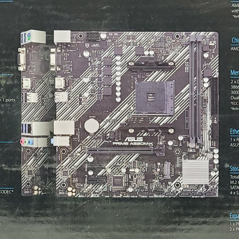 Placa Madre Asus Prime A520m-K / Amd Ryzen Micro Atx Negro