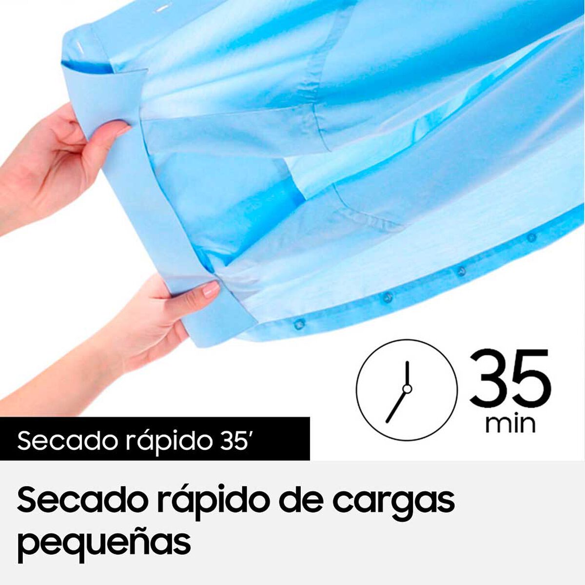 Secadora Carga Frontal Samsung DV90CG2A0AE 9 kg, Blanco