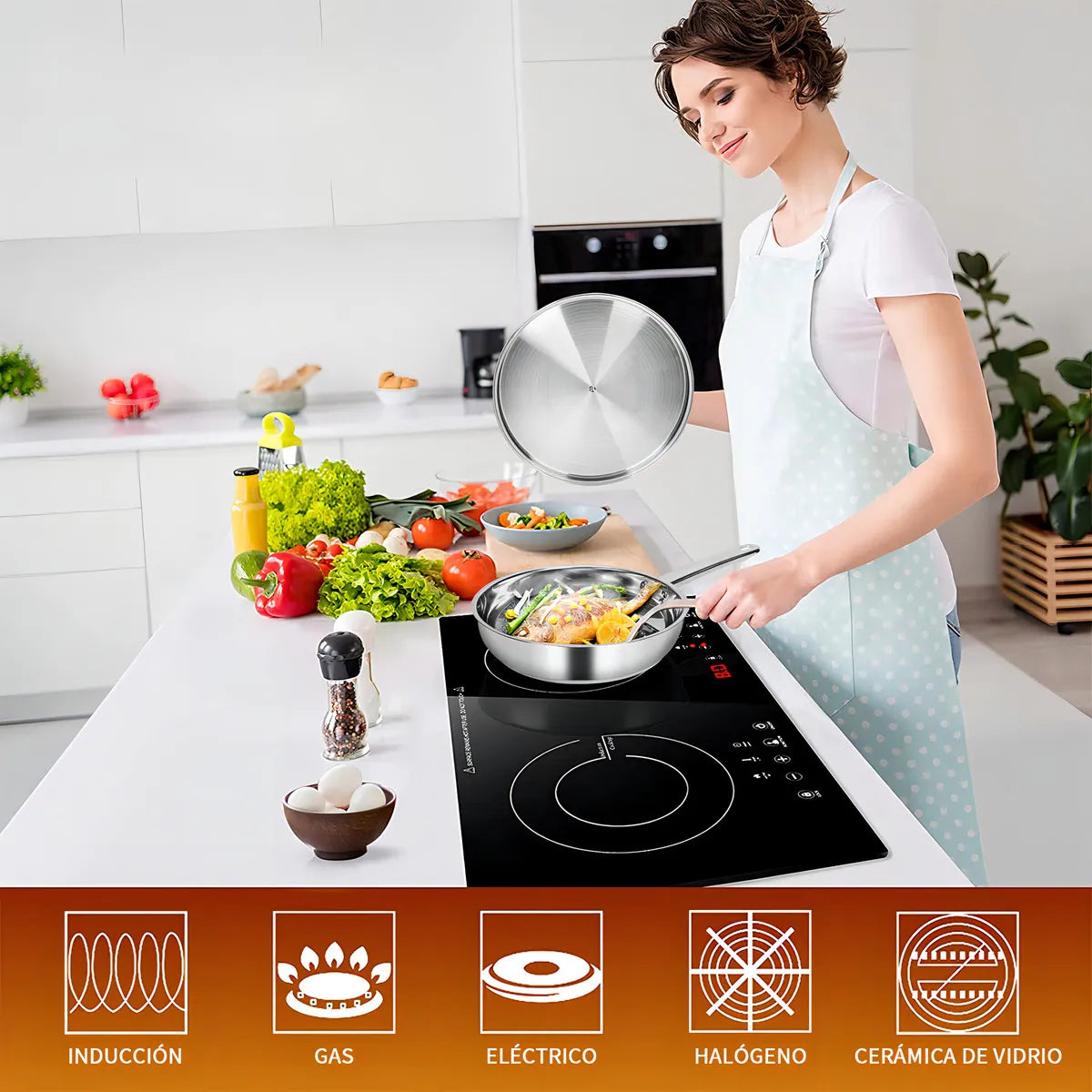 Juego  De Utensilios De Cocina 15 Piezas Generico Acero Inox 4515