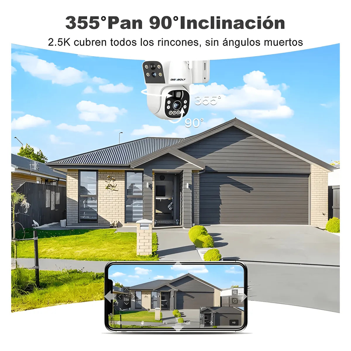 Cámara de Seguridad Solar Genbolt Pro HD GB217H WI-FI