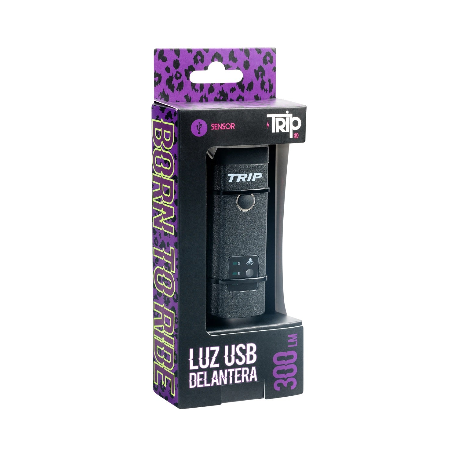 Luces Usb Sensor Para Bicicleta Trip Delantera 300Lm Negro