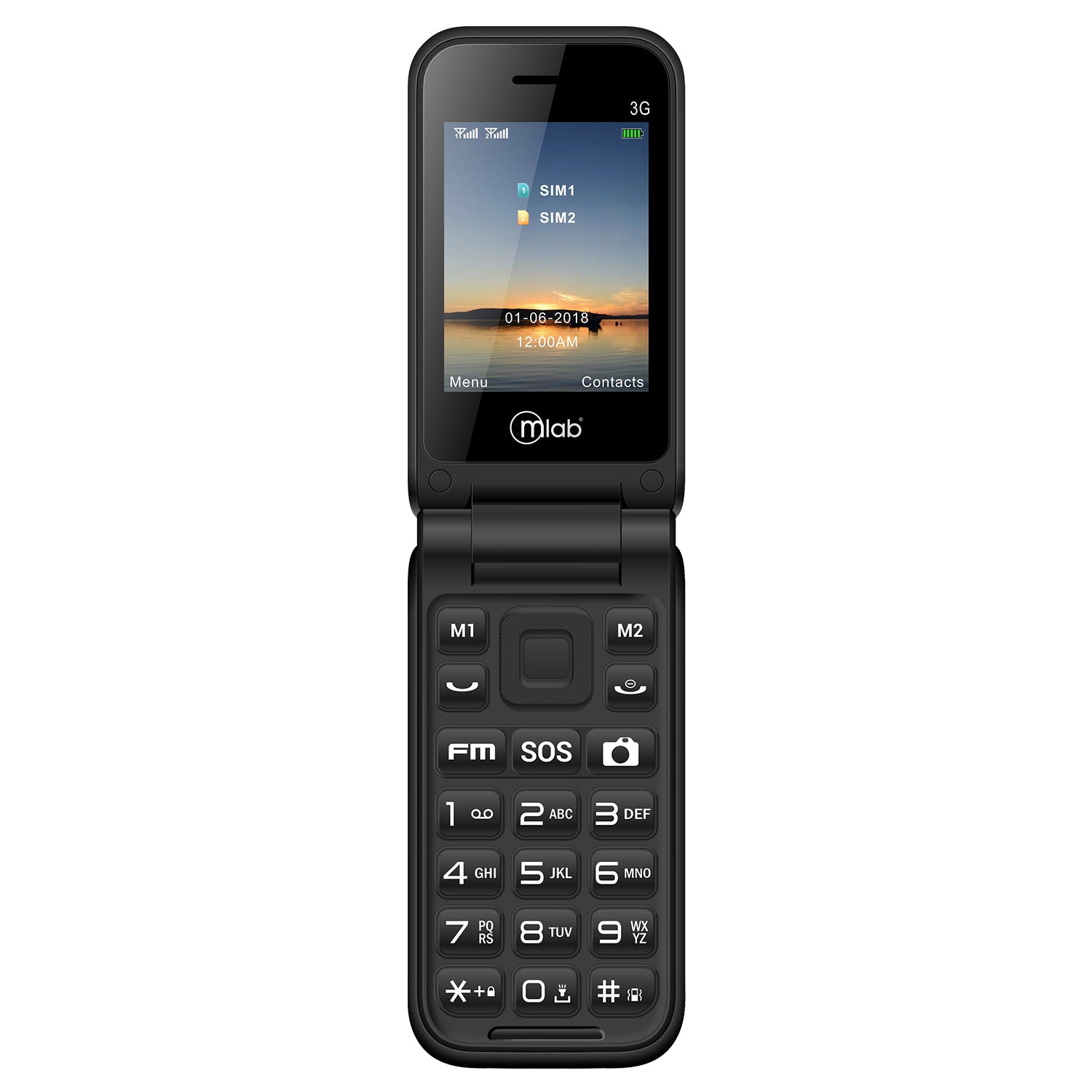 Telefono Mlab Ssos 3G 8713 Senior Black