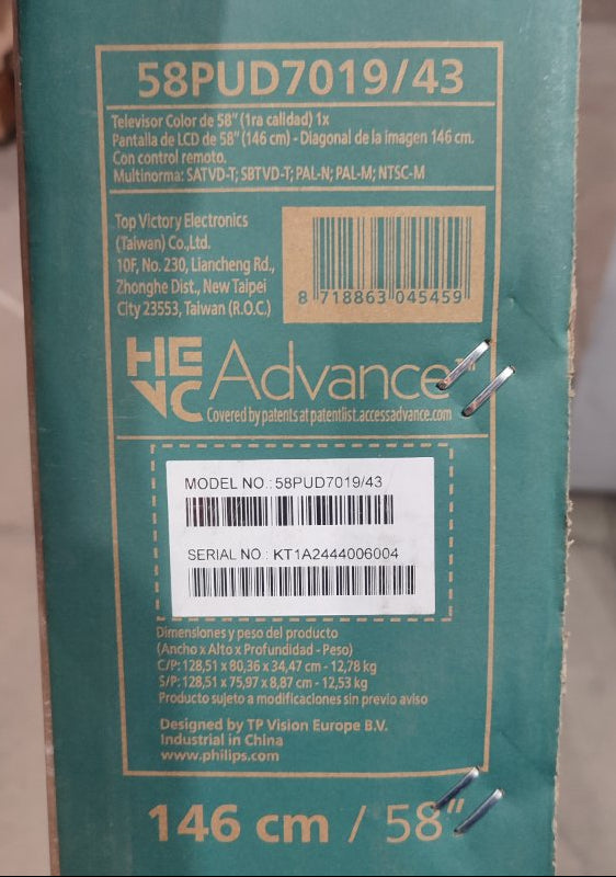 Smart Tv Uhd Led 4k Philips 58pud7019/43 58"