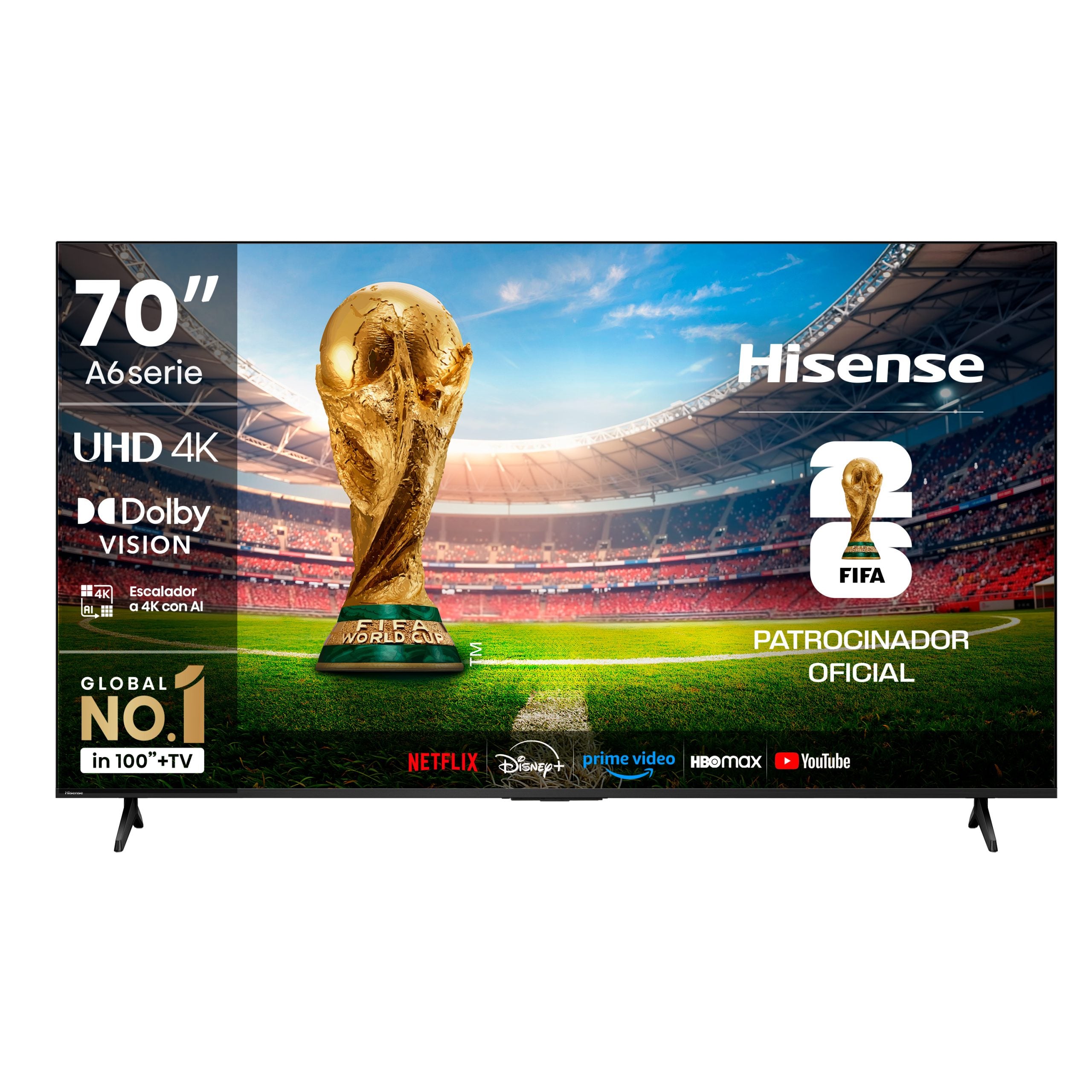 Smart TV UHD 4K Hisense 70A6NV 70 pulgadas