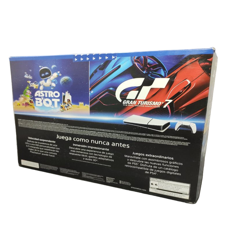 Consola Ps5 Astro Bot+Gt7 Sony Edición Digital  Cfi-2015 Blanco 1tb