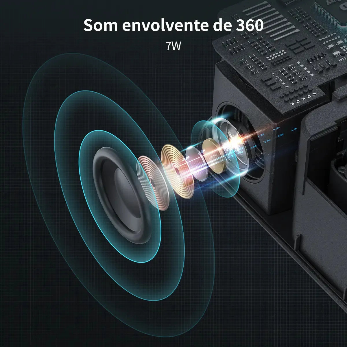 Proyector Profesional Vazani WiFi Resolución 1080p, Negro