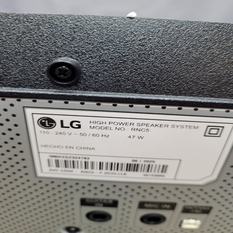 Parlante Xboom Lg Rnc5 Caja