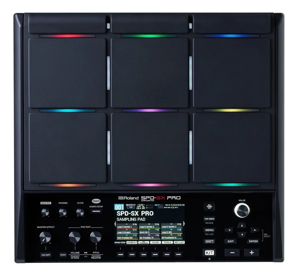 Pad de percusión electrónica Roland SPD-SX Pro, Negro
