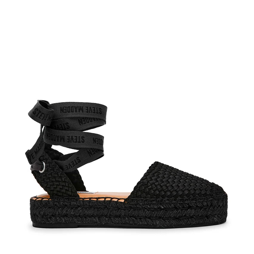 Sandalias Steve Madden Craize – Blk Satin, Negro, Talla 37 Mujer