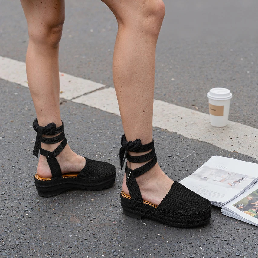 Sandalias Steve Madden Craize – Blk Satin, Negro, Talla 37 Mujer