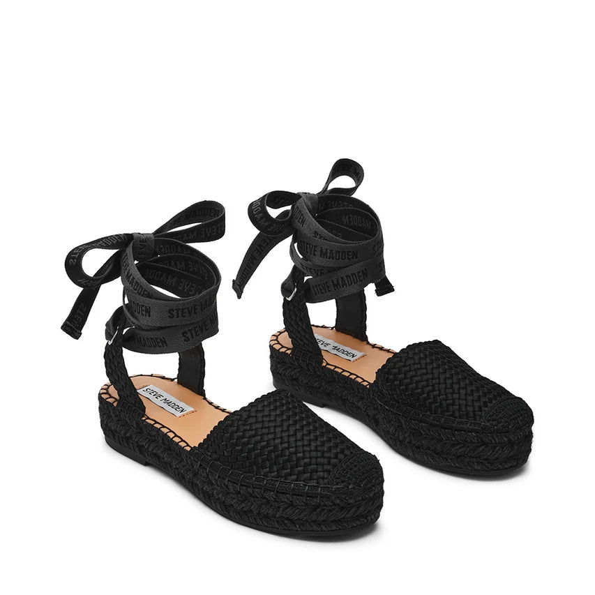 Sandalias Steve Madden Craize – Blk Satin, Negro, Talla 37 Mujer