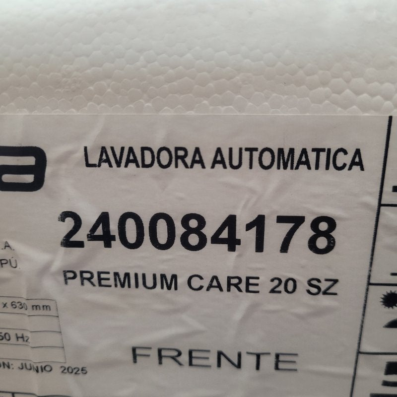 Lavadora Automática Fensa Premium Care 20 Sz Silver 20kg