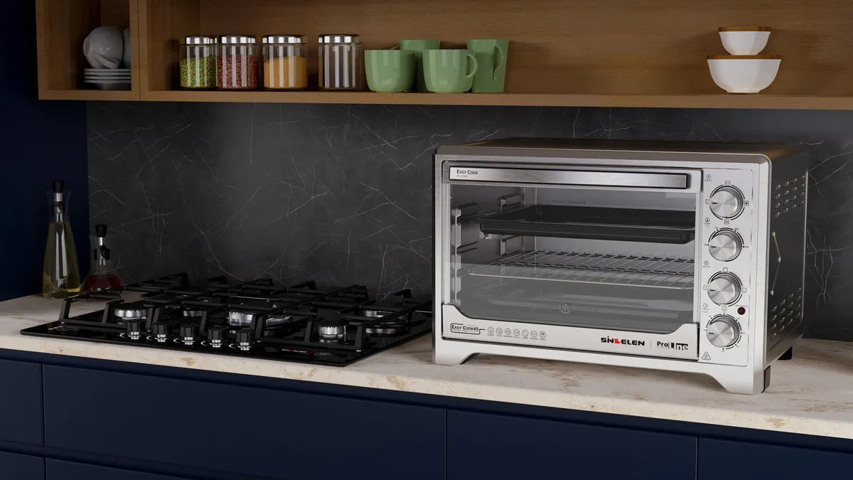 Horno Eléctrico Sindelen He-450in / Easycook45 Gris 45 Lts