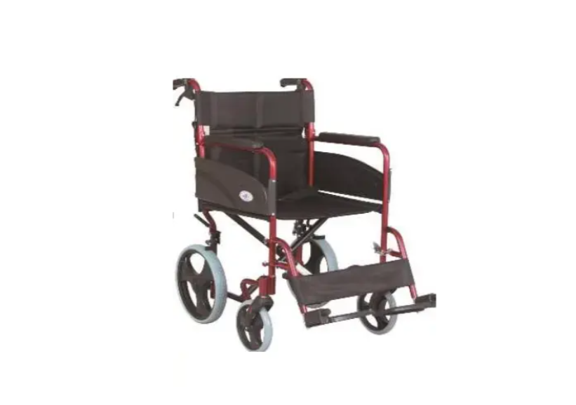 Silla  De Rueda De Paseo Medicatel Ky976labj-A-12-43 Negro - Burdeo