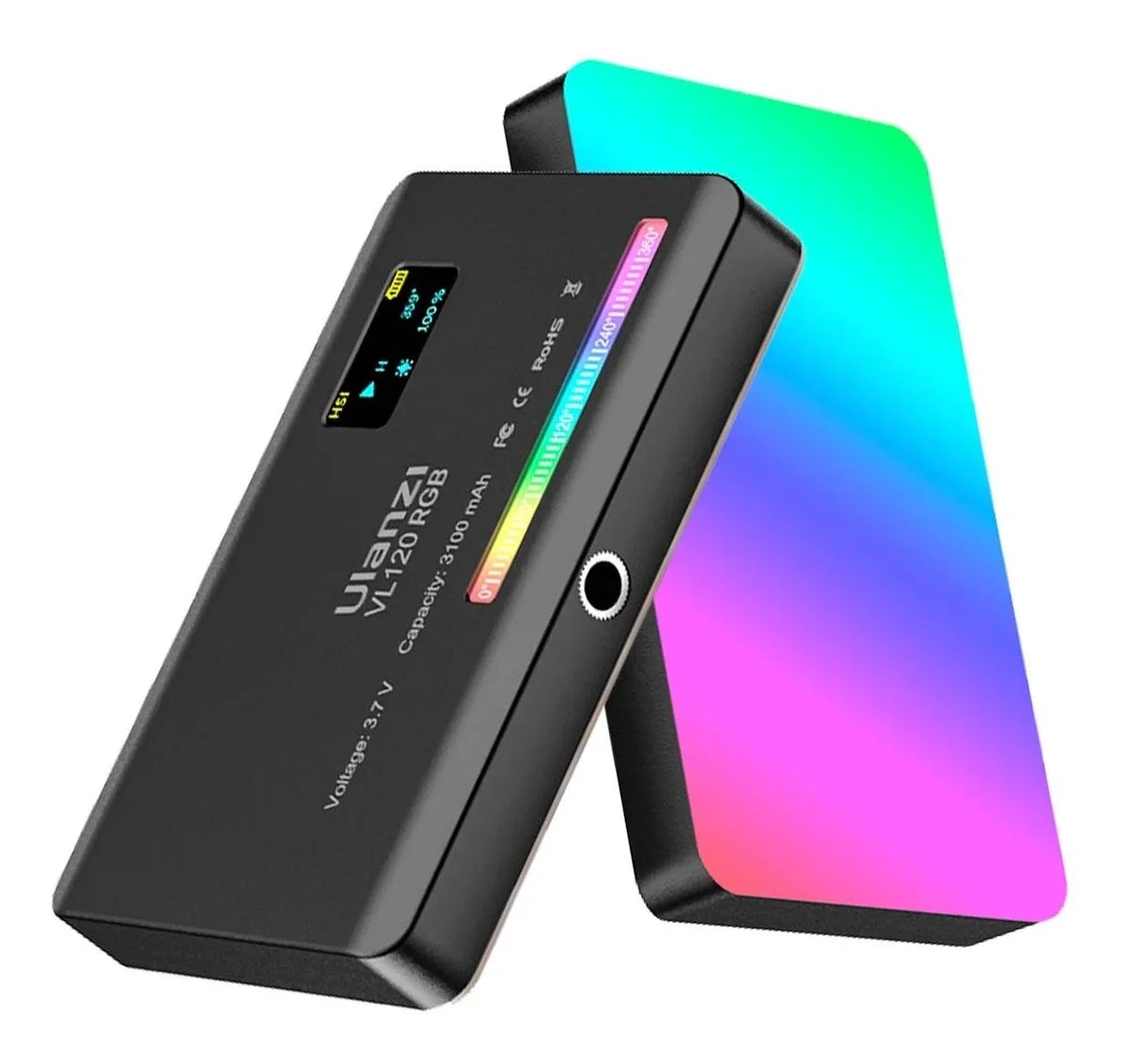 Luz Led Para Cámara Ulanzi Vl120 Rgb Negro