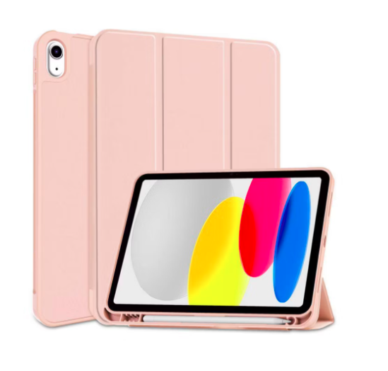 Funda De Policarbonato Generico Ipad 10.9  Lapiz Pencil Rosa Palido