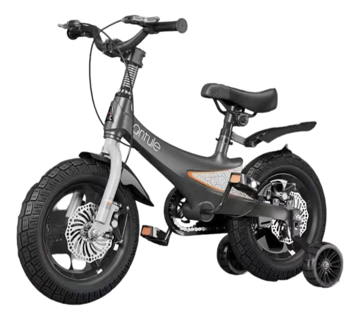 Bicicleta Infantil LubabyCas Antule Aro 14 para Niños de 4 a 7 Años, Gris