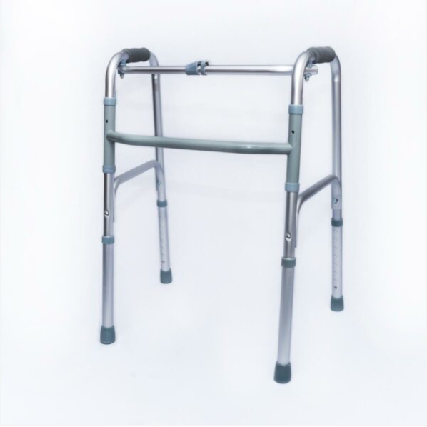 Andador Ortopedico Firstcare Plegable Paso A Paso Gris
