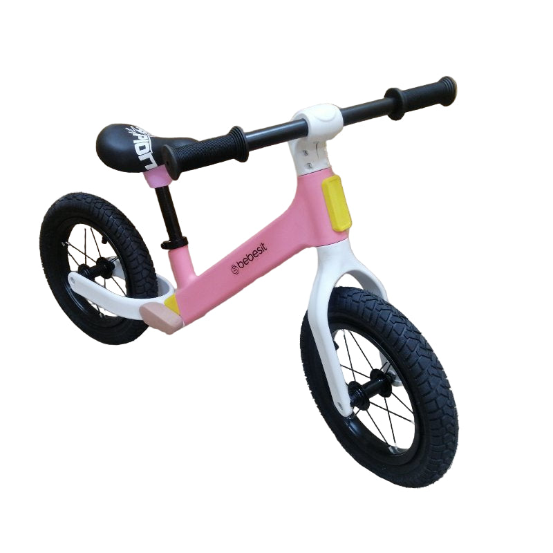 Bicicleta De Aprendizaje Bebesit Neo 7012 Blanco / Rosado